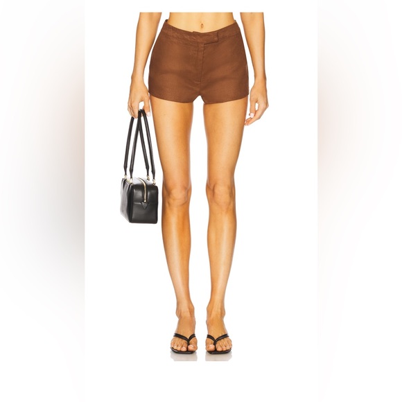 REVOLVE High Waist Brown Women's Shorts